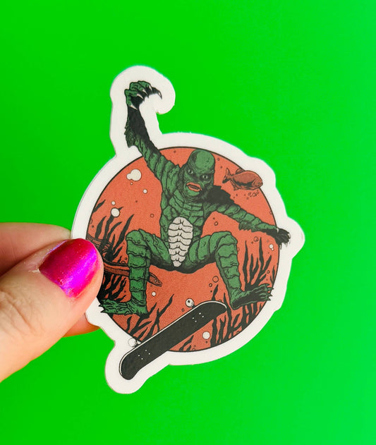 Kickflippin' Creature Sticker