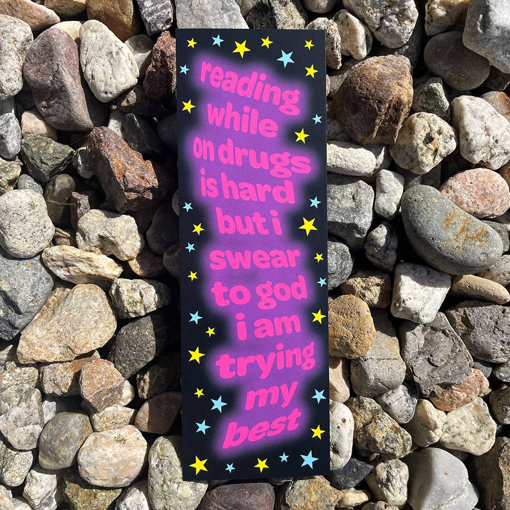 Reading While On Drugs Bookmark
