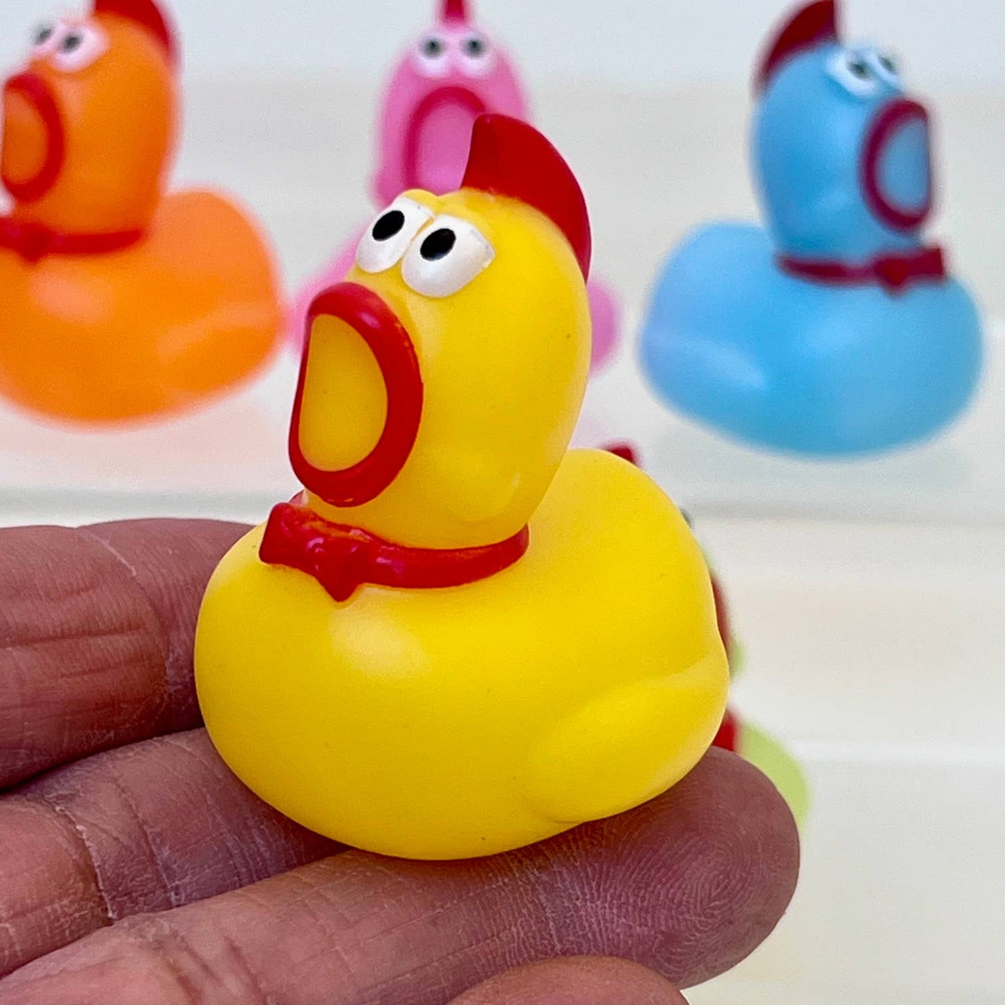 Colorful Mini Chicken Figurine