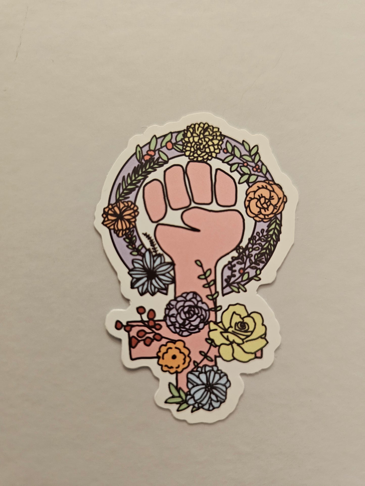 Floral Woman Sticker