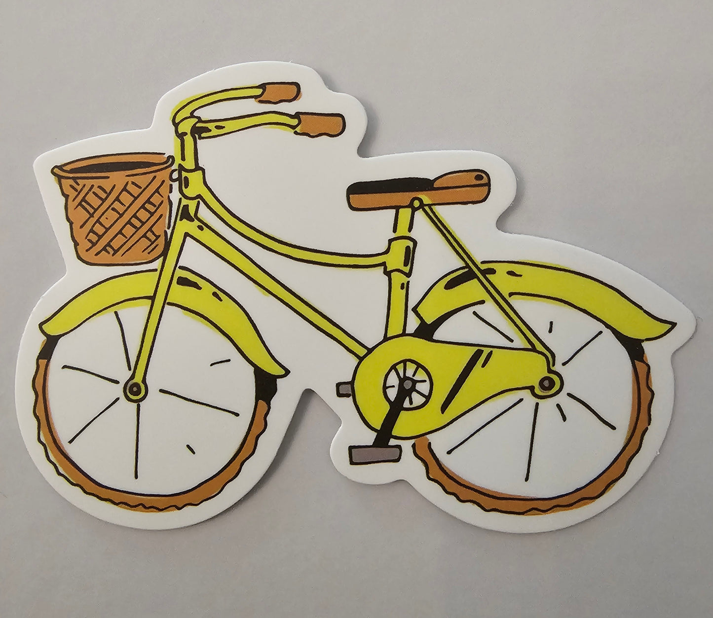 Yellow Bike Sticker