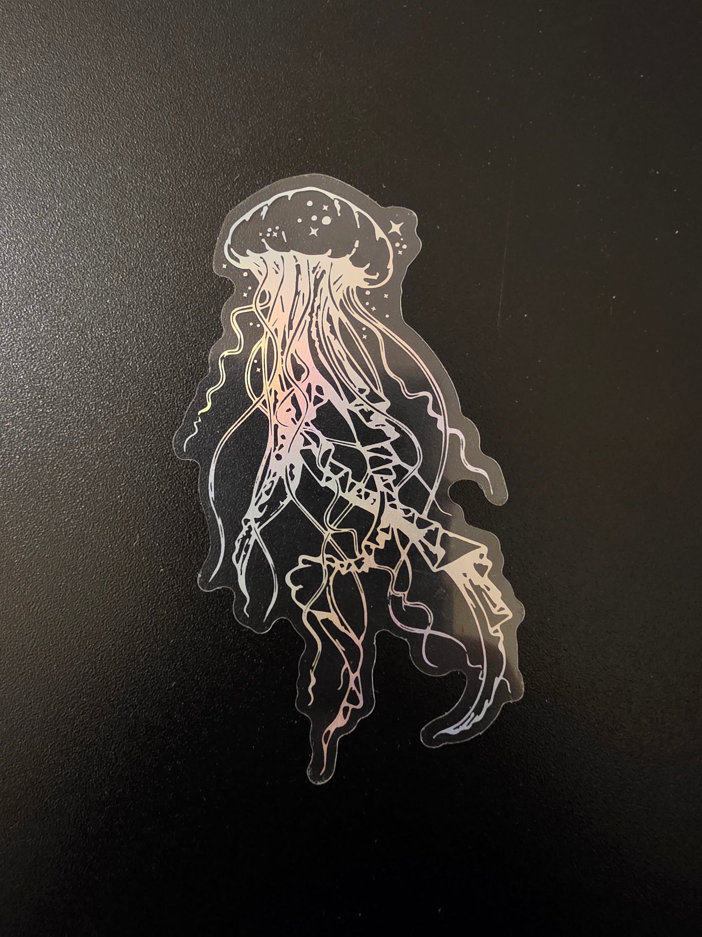 Transparent Jellyfish Sticker