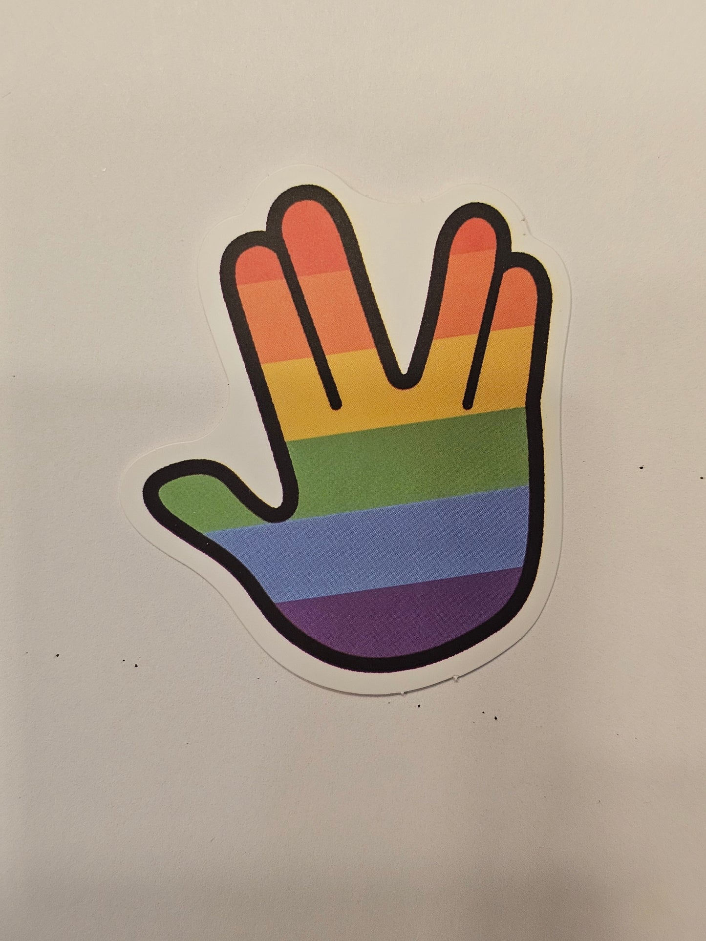 Rainbow Spock Sticker