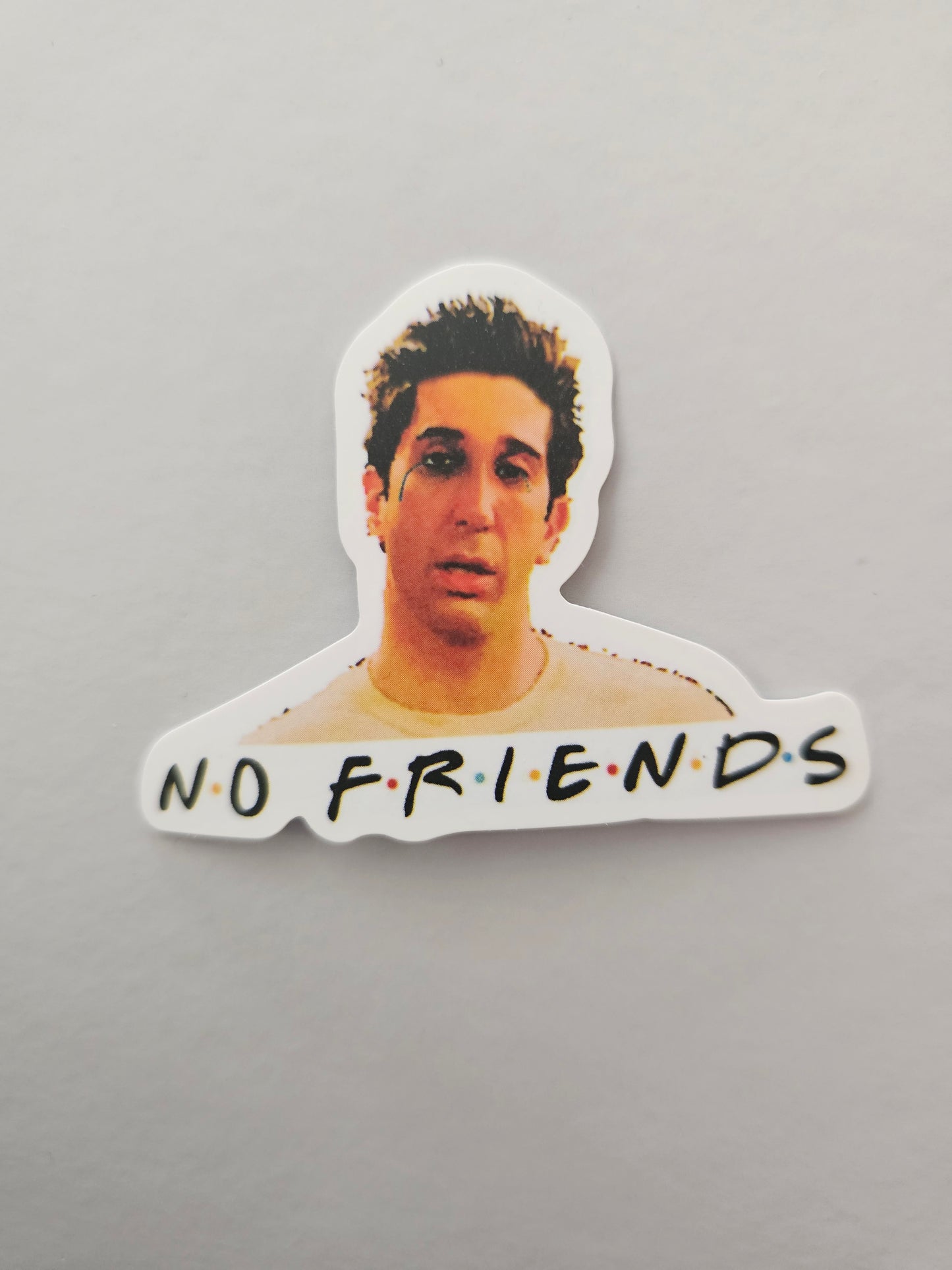 No Friends Sticker