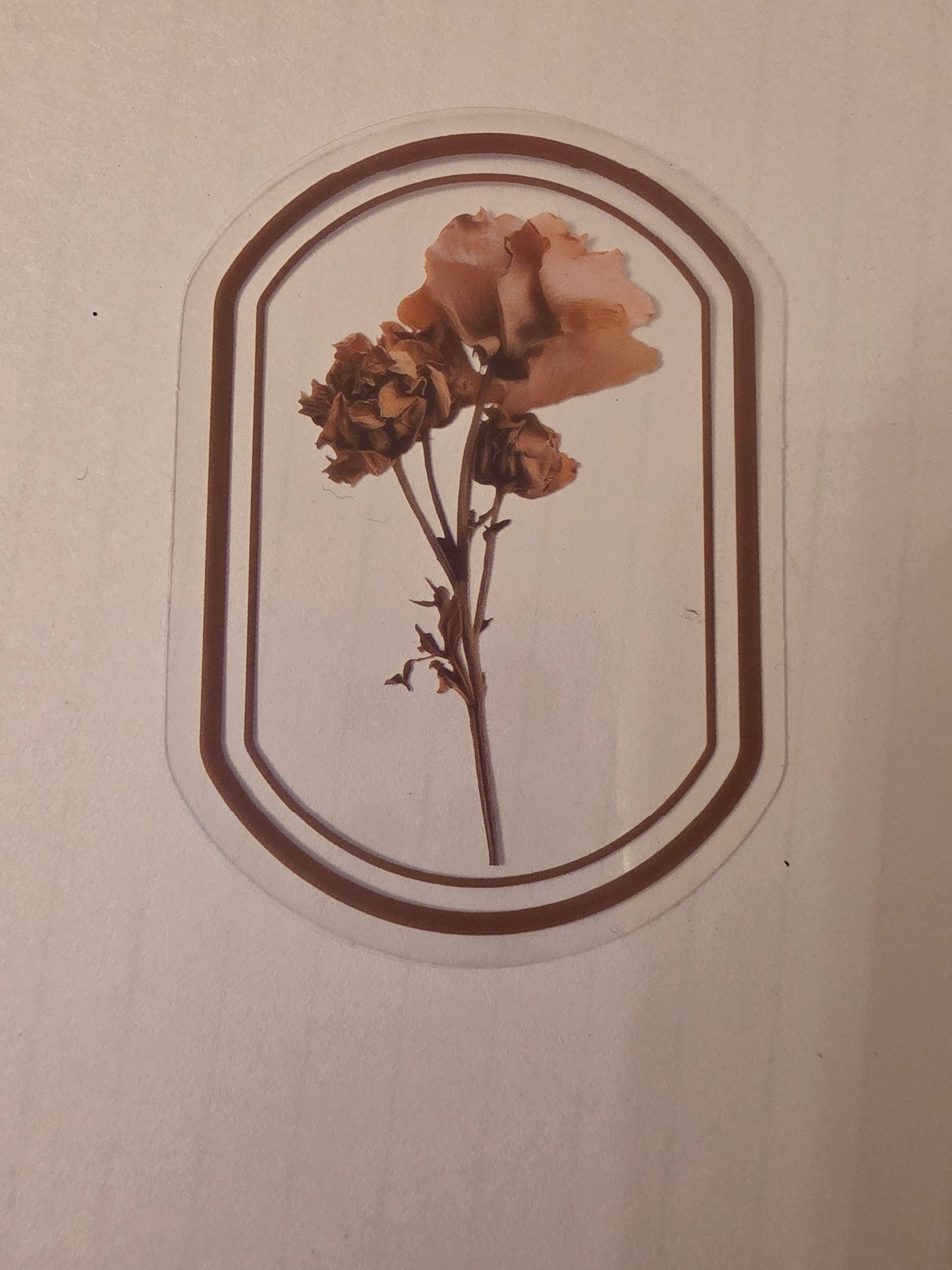Transparent Flower sticker