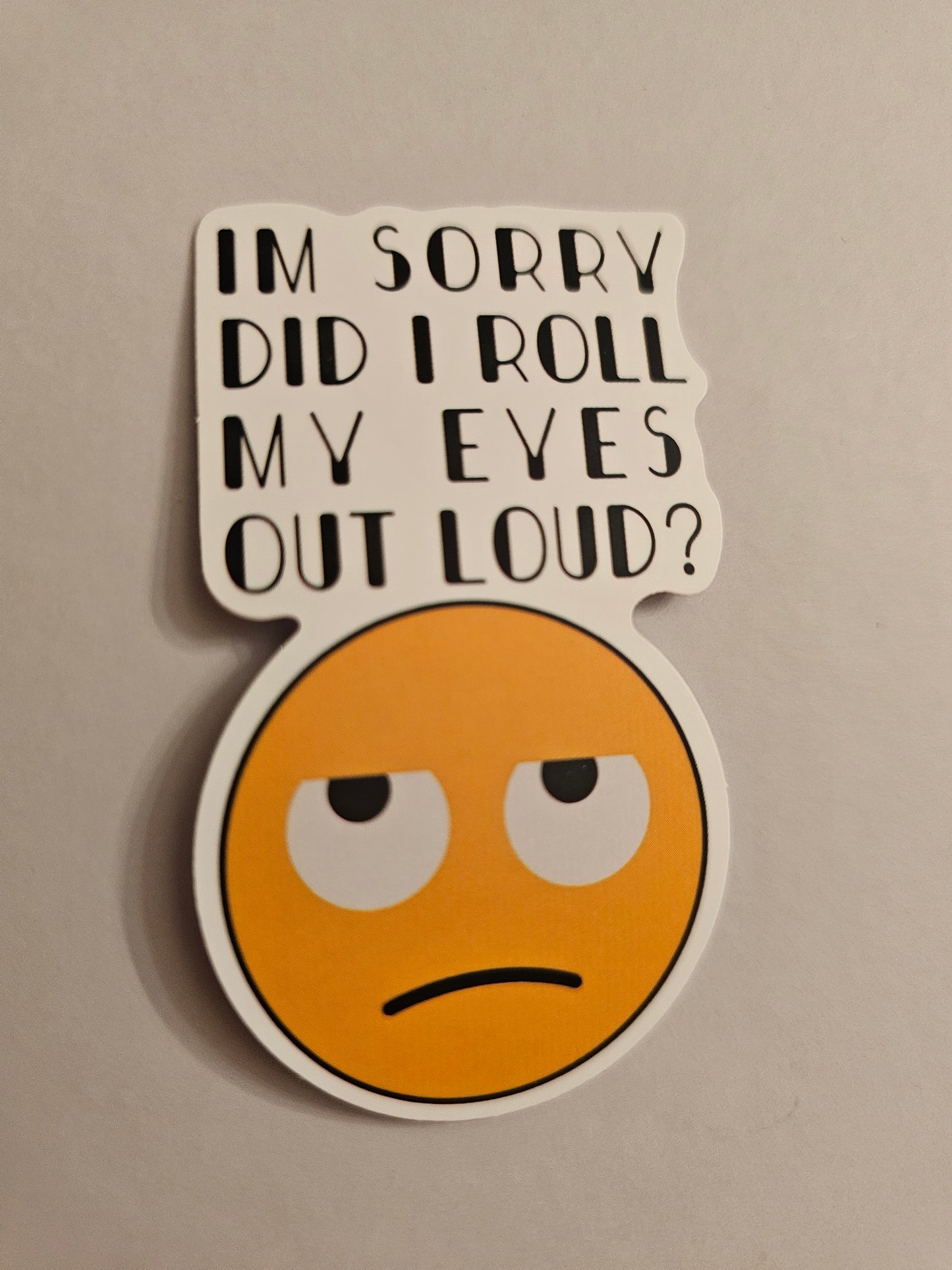 Roll My Eyes Sticker