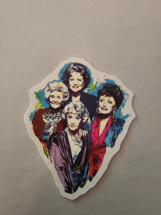 Golden Girl blue sticker
