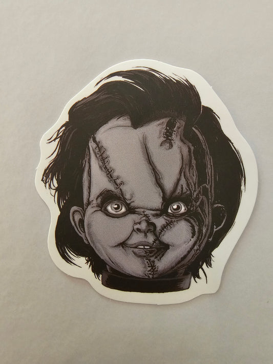 Chucky Face Sticker
