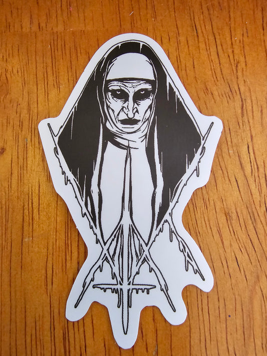 Nun Matte Horror Sticker