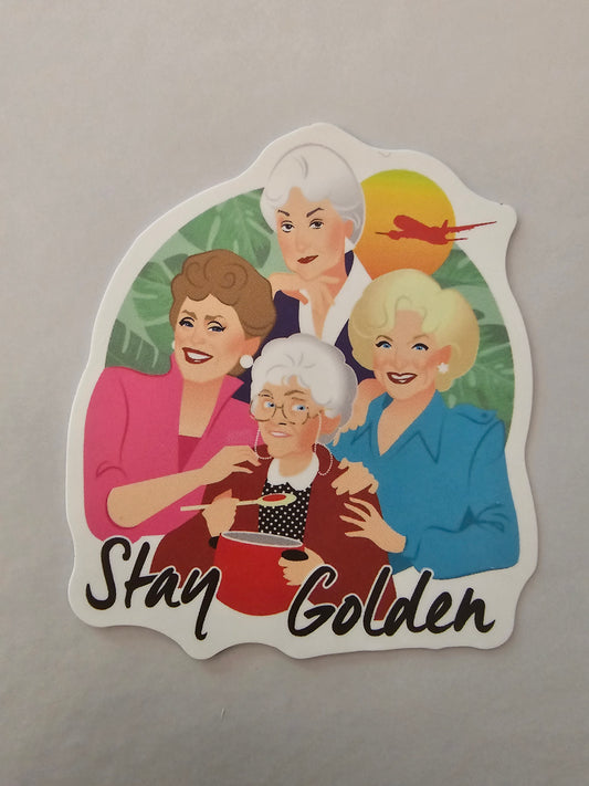 Stay Golden Sticker