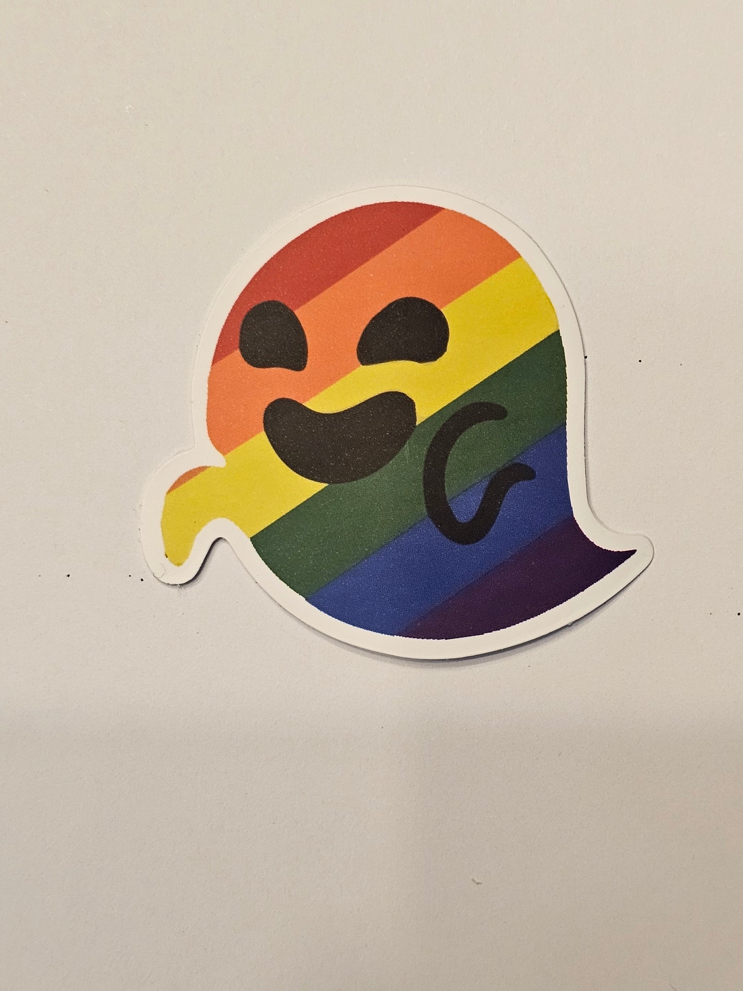 Rainbow Ghost Sticker