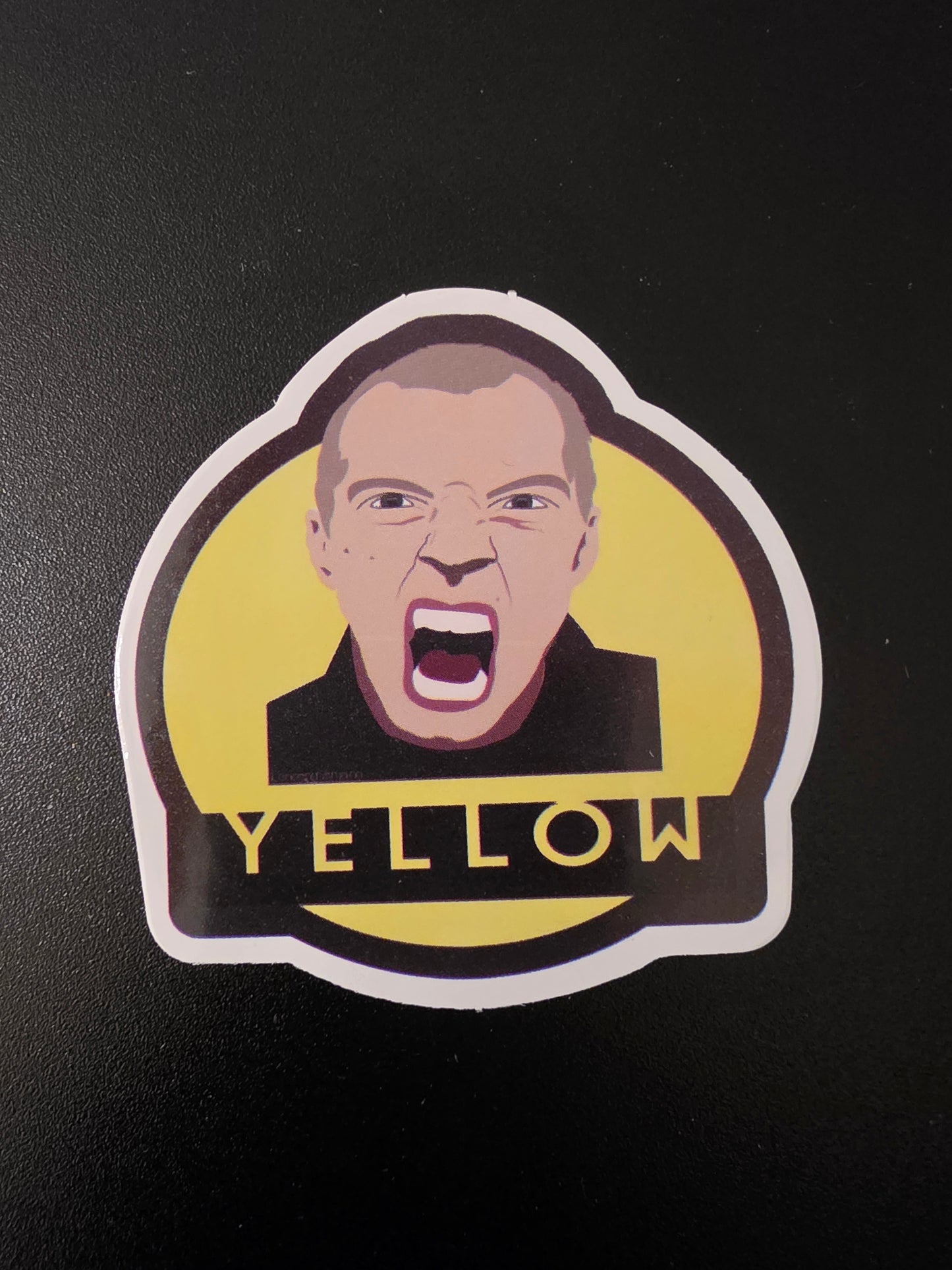 Coldplay Yellow sticker