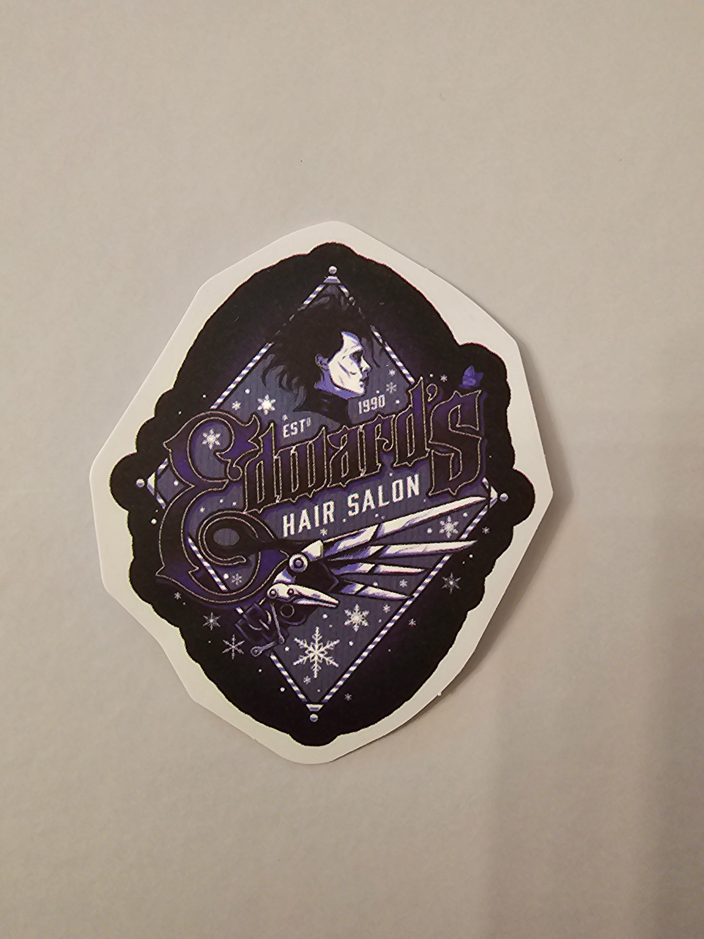 Edward Scissorhands Salon Sticker