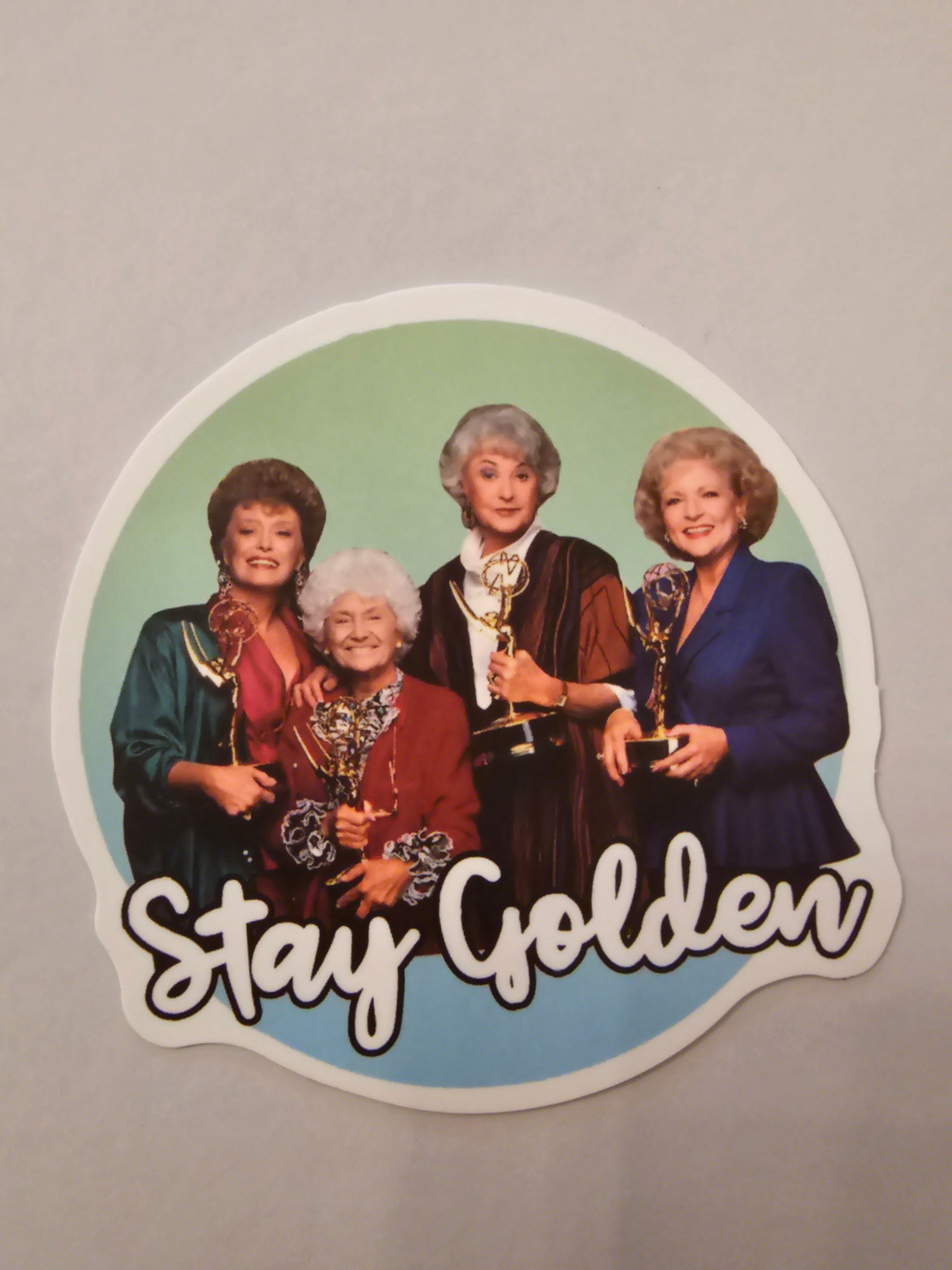 Stay Golden Round Sticker