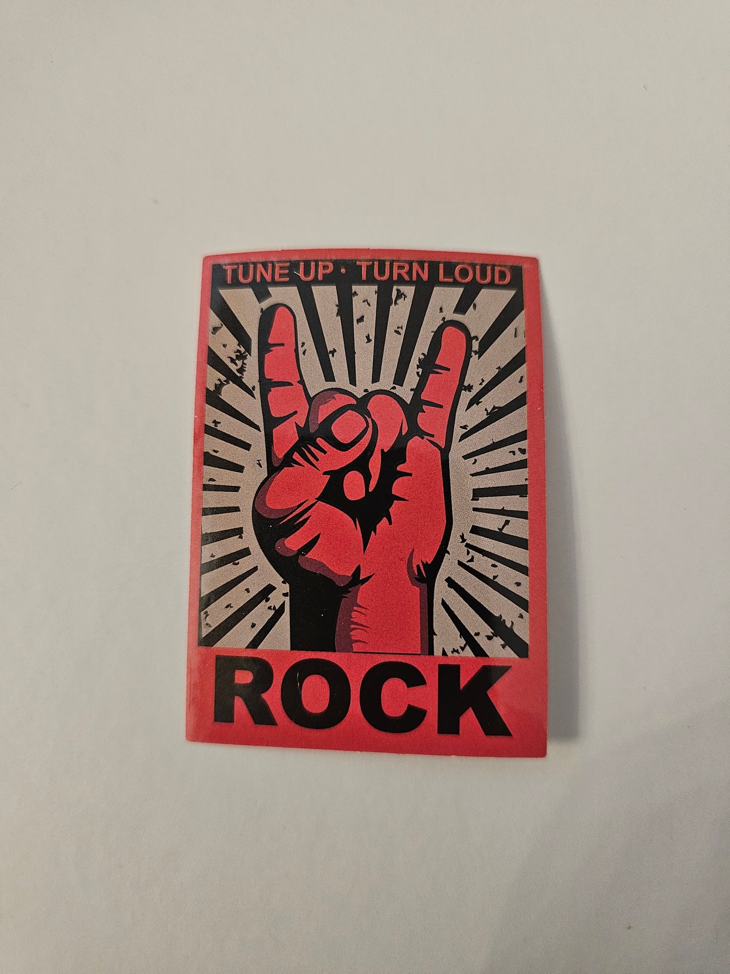 Tune up Turn Loud Rock Sticker