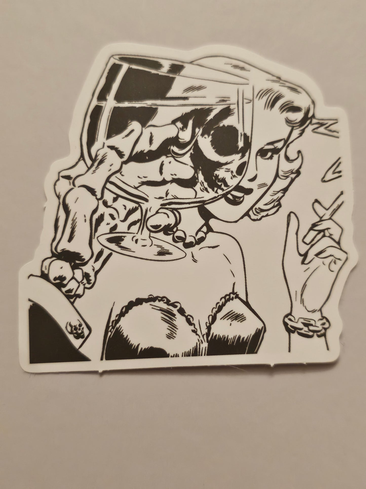 Spooky Woman Sticker