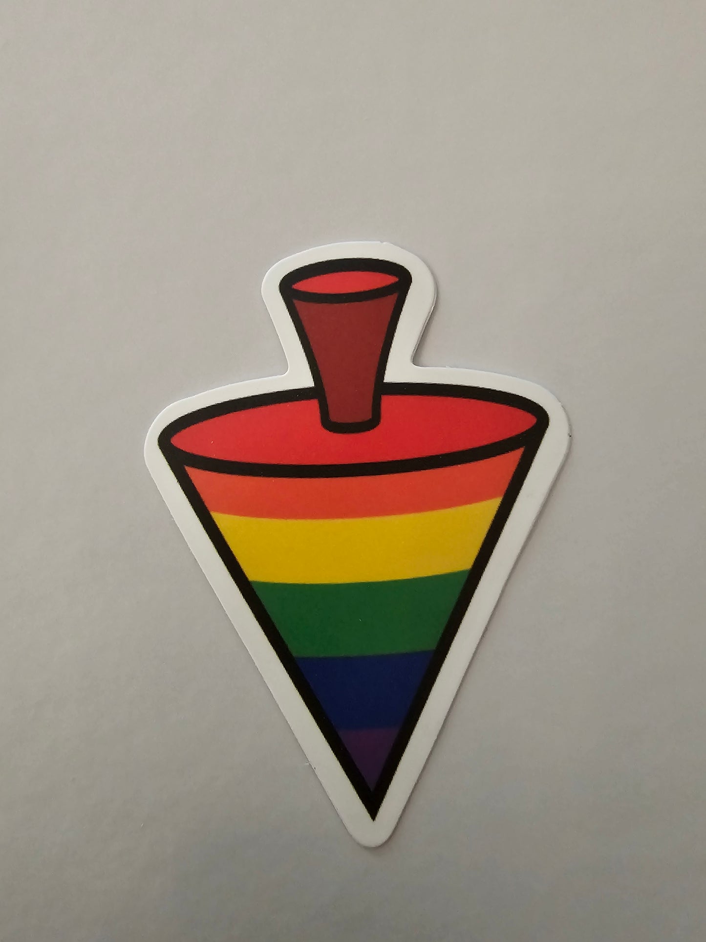 Rainbow Top Sticker