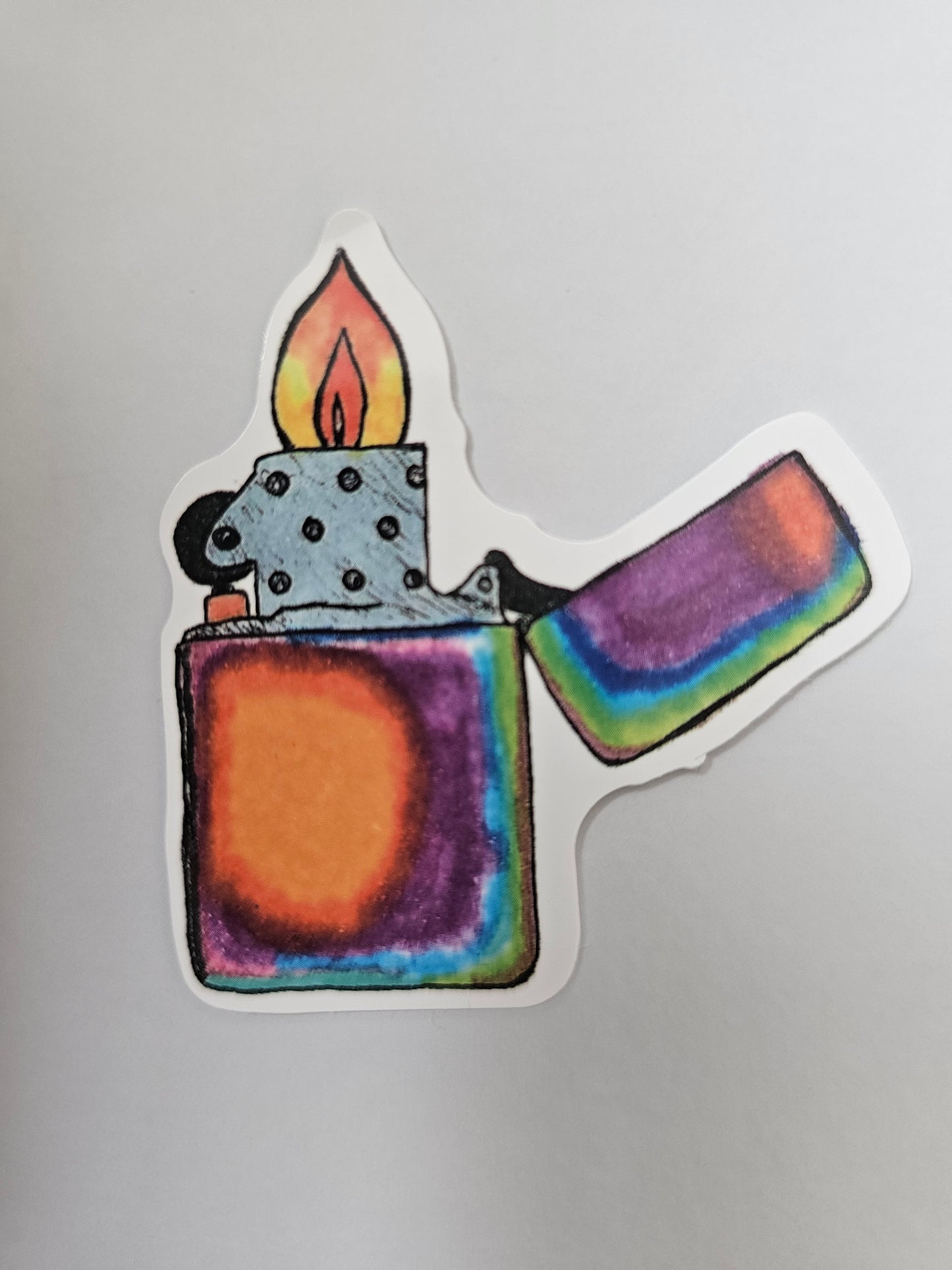 Colorful Lighter Sticker
