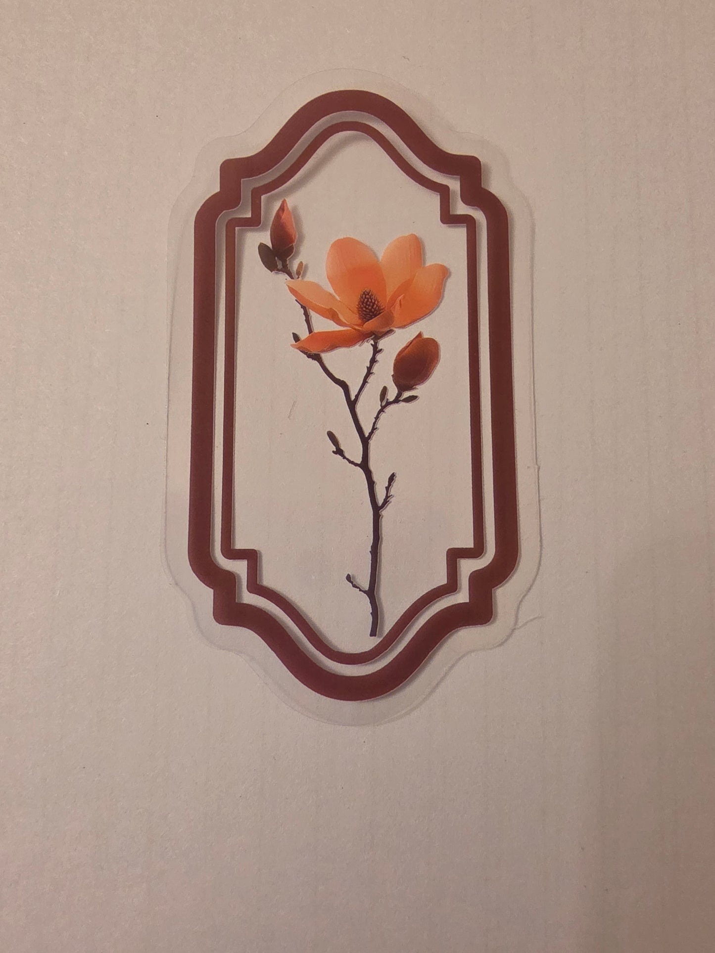 Transparent Flower sticker