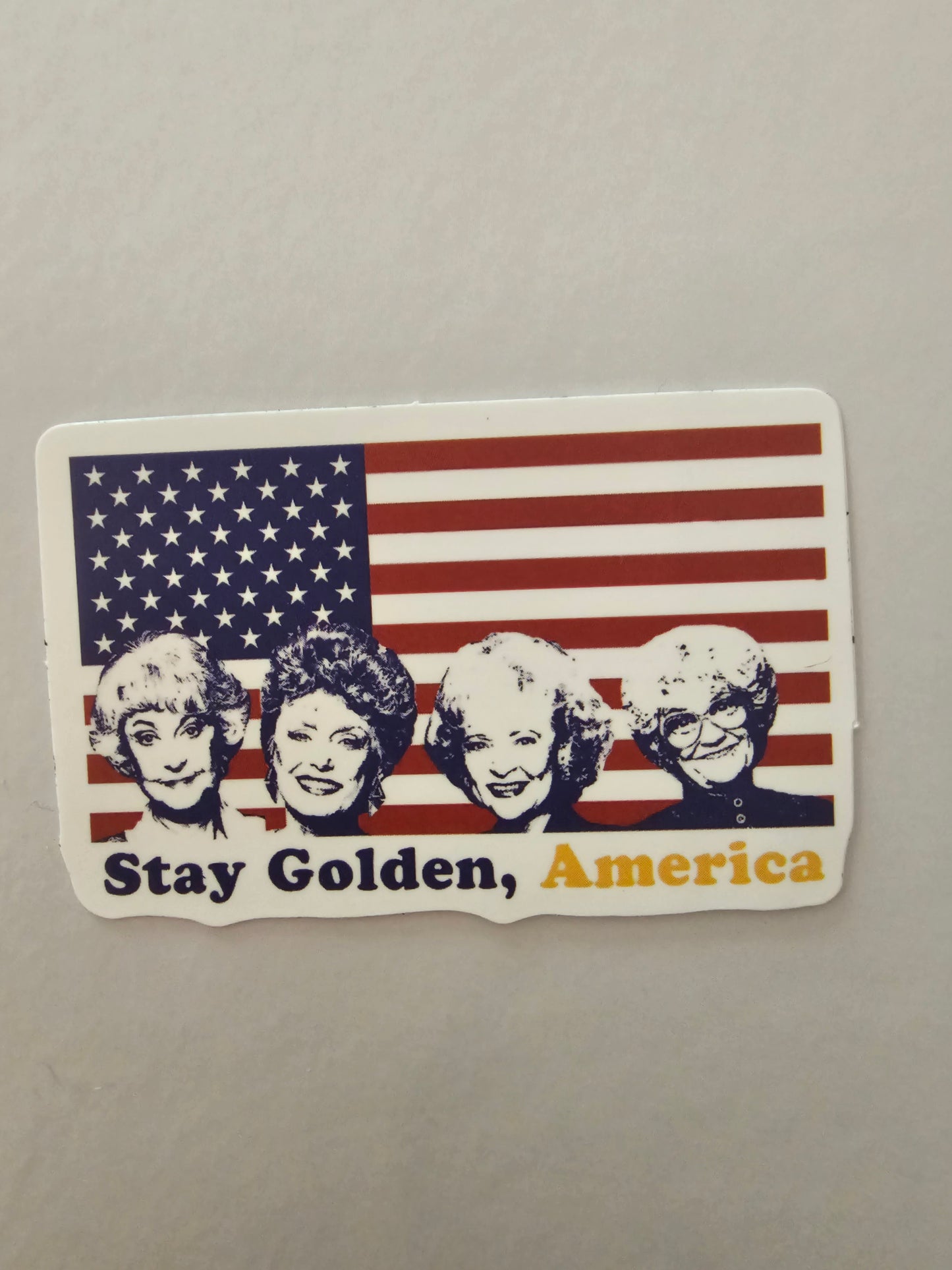 Stay golden America sticker