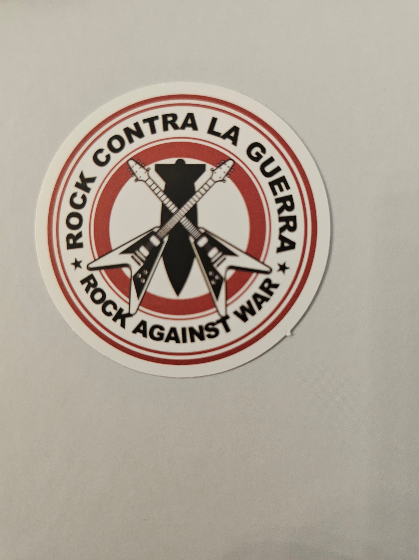 Rock Against War Sticker