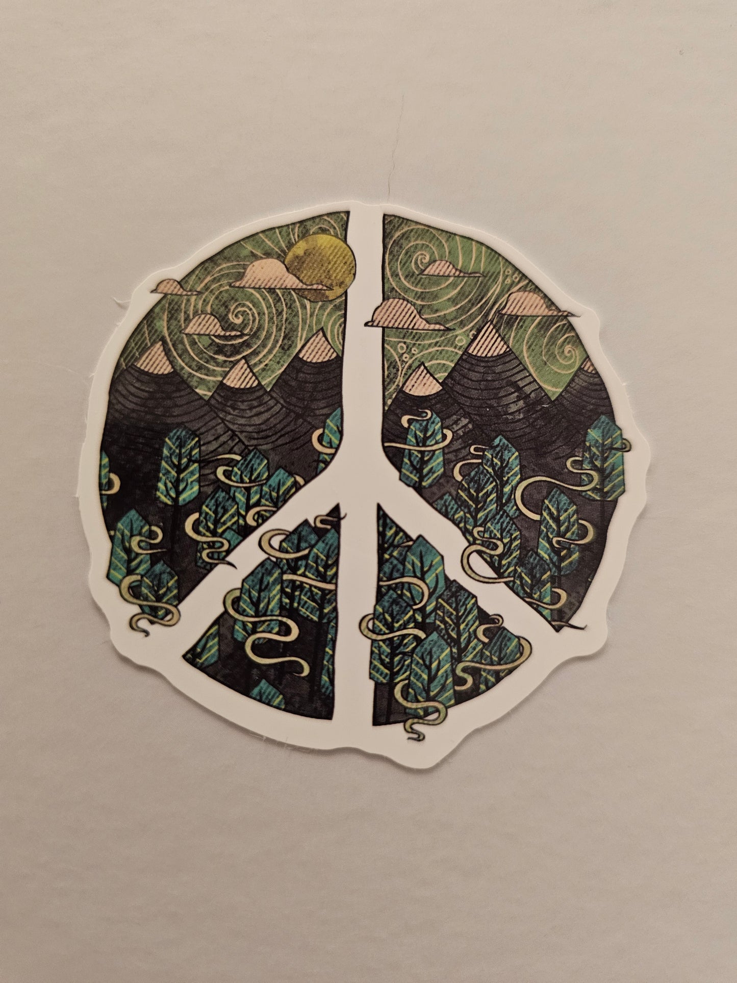 Nature Peace Sign Sticker