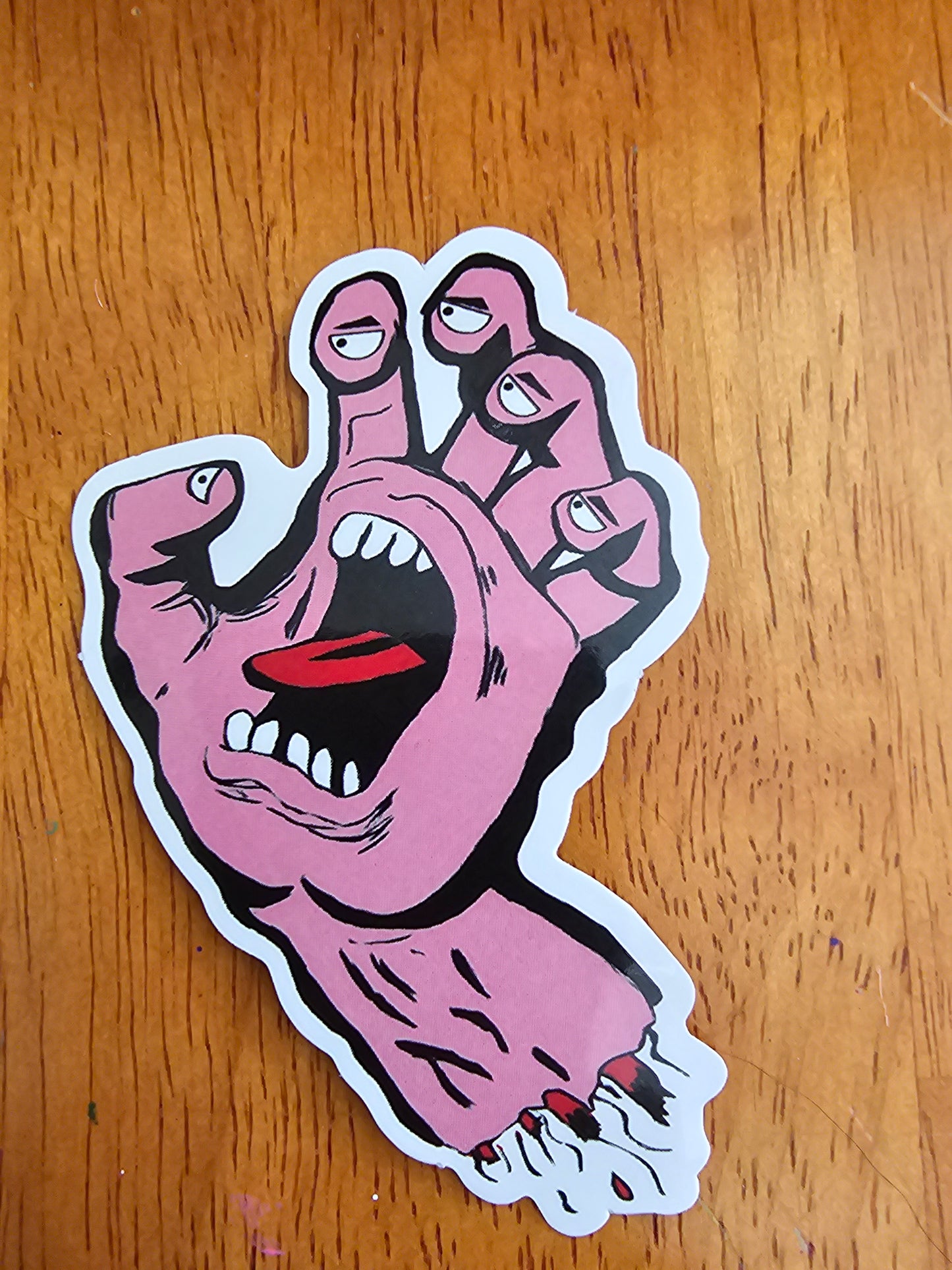 Screaming Hand Sticker