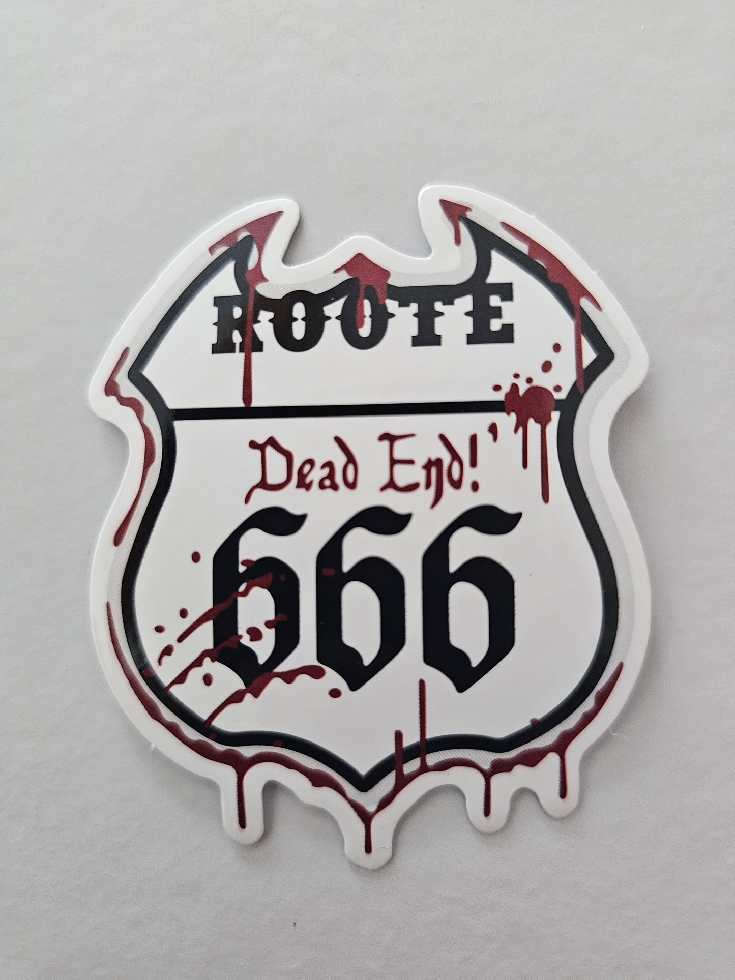 Route 666 Dead End Sticker