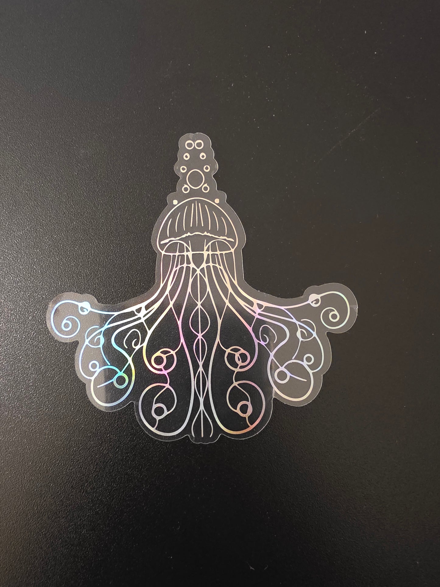 Transparent Jellyfish Sticker