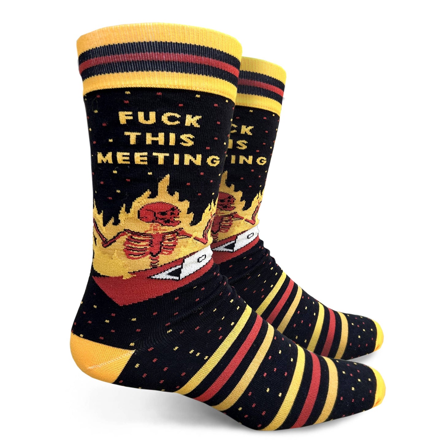Fuck This Meeting Mens Crew Socks
