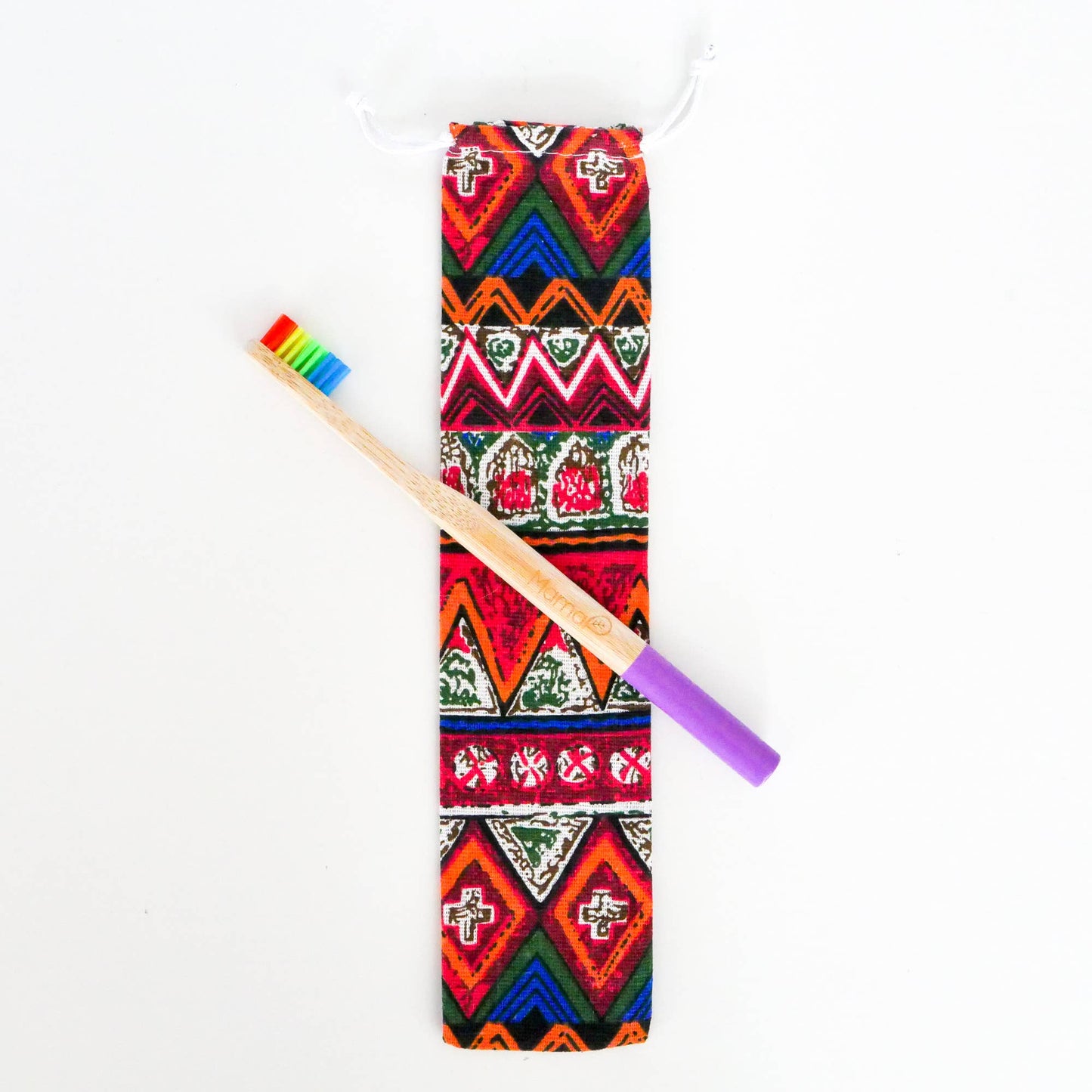 Rainbow Duet - LGBTQ Equality Bamboo Brush and Linen Bag