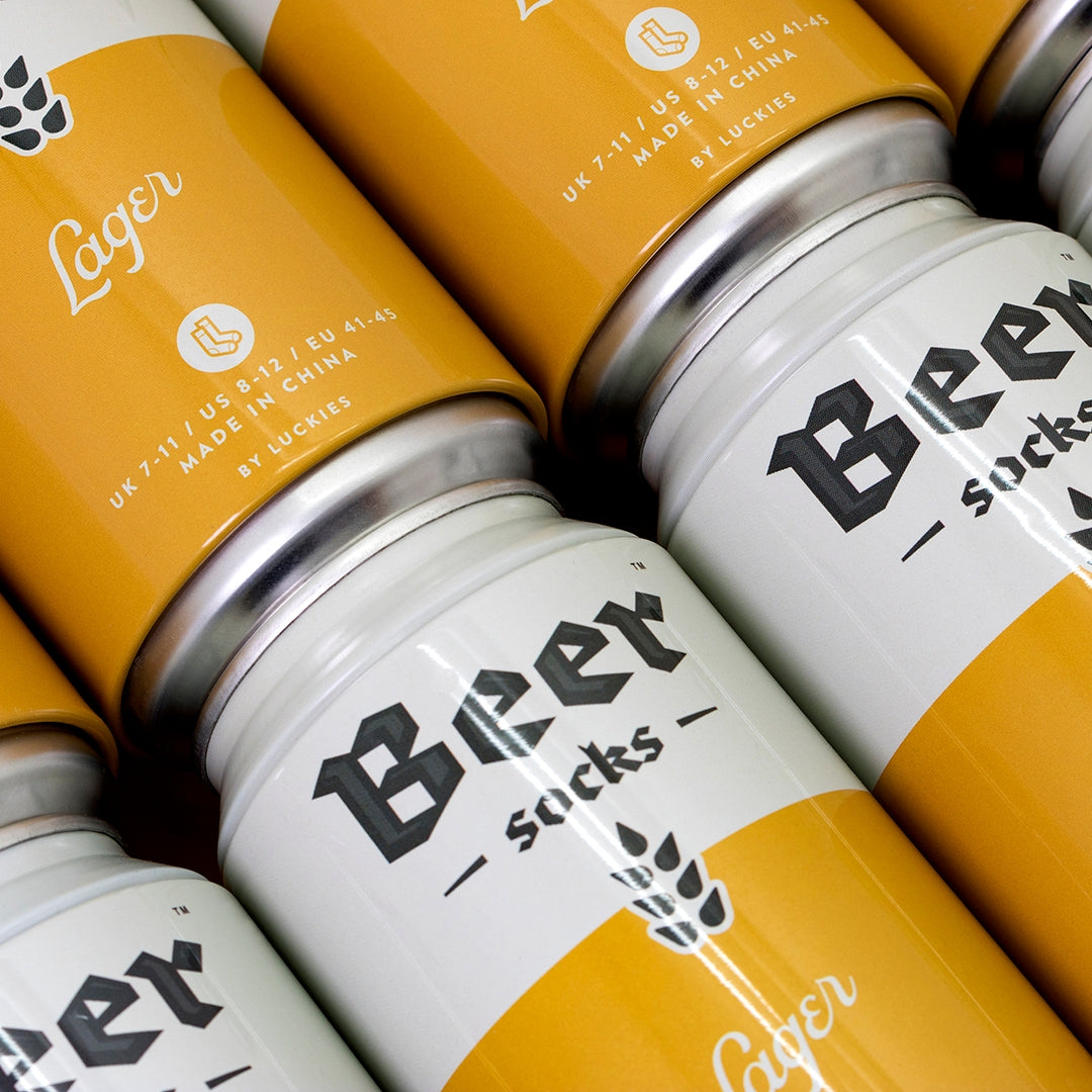 Beer Socks Lager - Comes in a can!