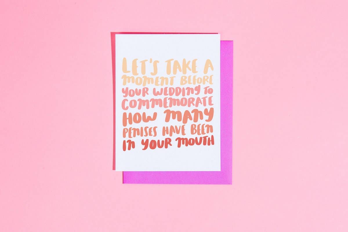 Commemorate Penises in Mouth Card