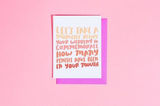 Commemorate Penises in Mouth Card