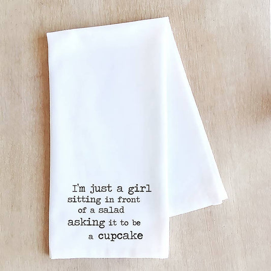 I'm Just A Girl - Tea Towel