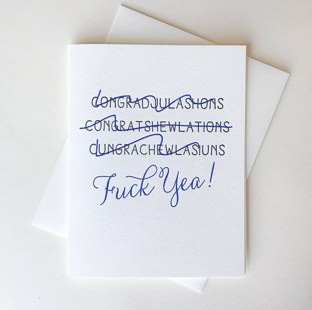 Cross Out Fuck Yea Card