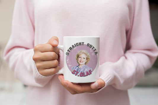 Straight Outta St. Olaf - Golden Girls Mug With Rose Nylund