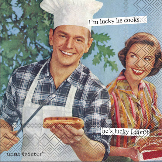 Anne Taintor - Lucky Cocktail Napkin