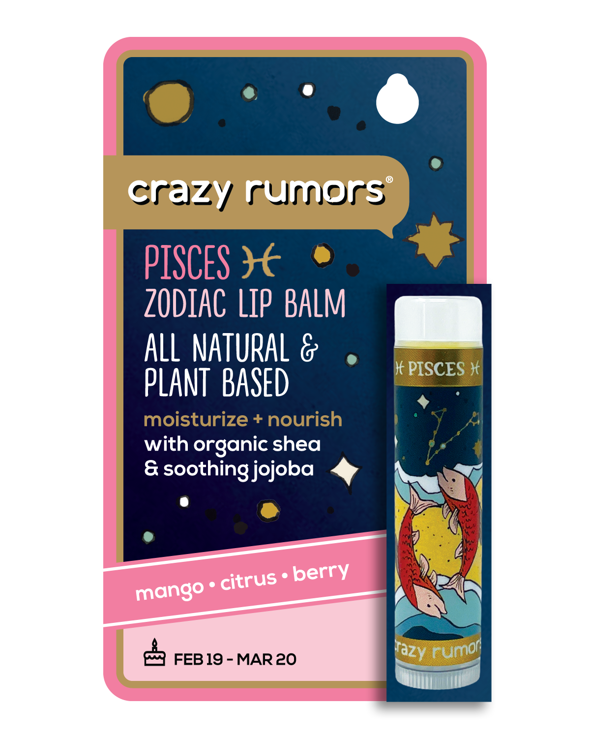 Pisces - Zodiac Lip Balm Water Blend