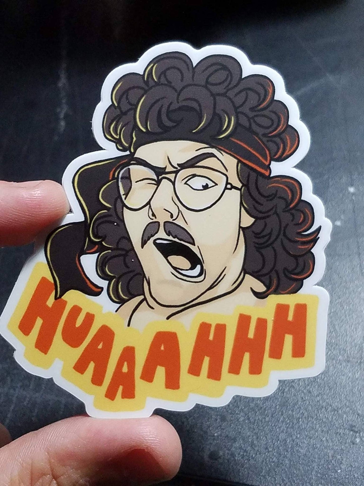 Vinyl Sticker 3"- Weird Al Rambo VHF