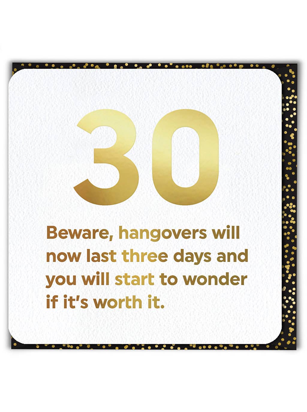 Milestone Birthday Card - 30 Hangovers 30th