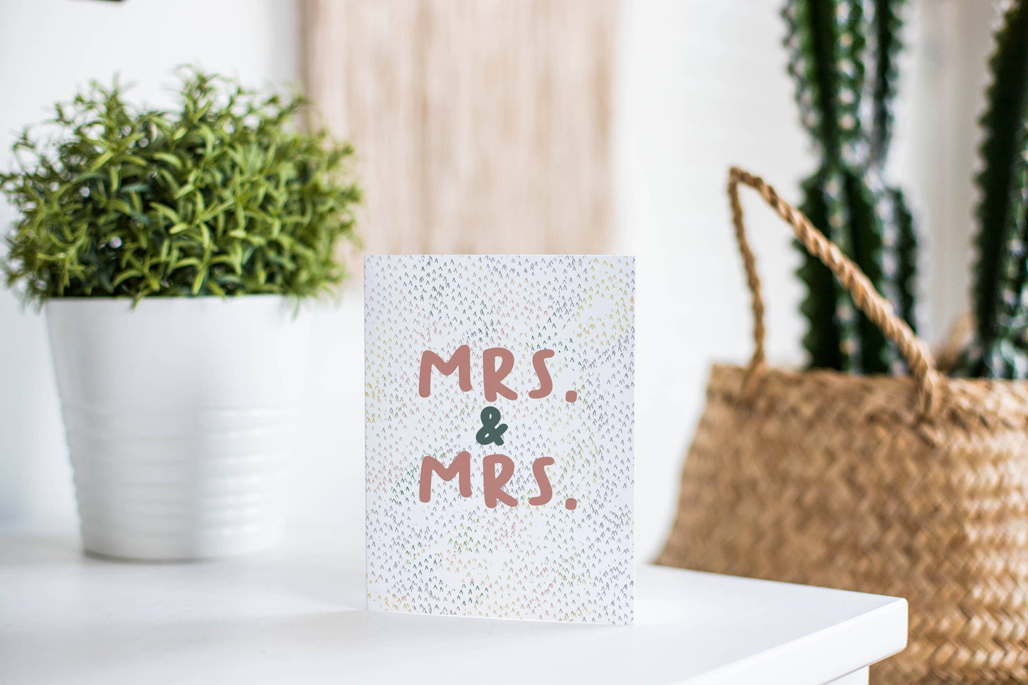 Mrs and Mrs. Wedding Card