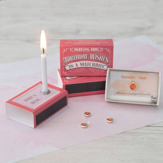 November Birthstone In A Matchbox