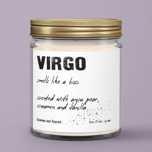 Virgo Astrology Zodiac Soy Candle