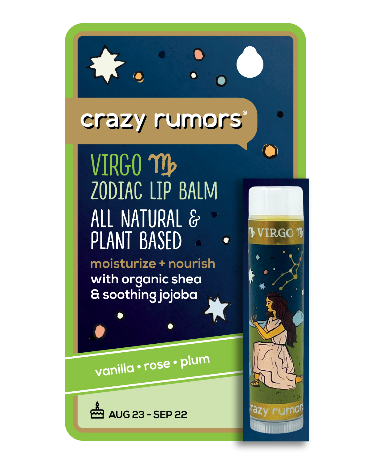 Virgo - Zodiac Lip Balm Earth Blend