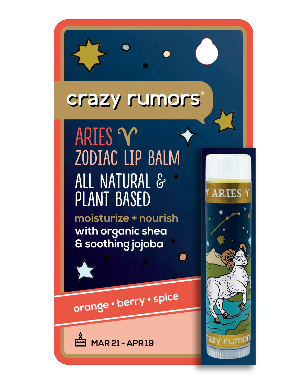 Aries -  Zodiac Lip Balm Fire Blend