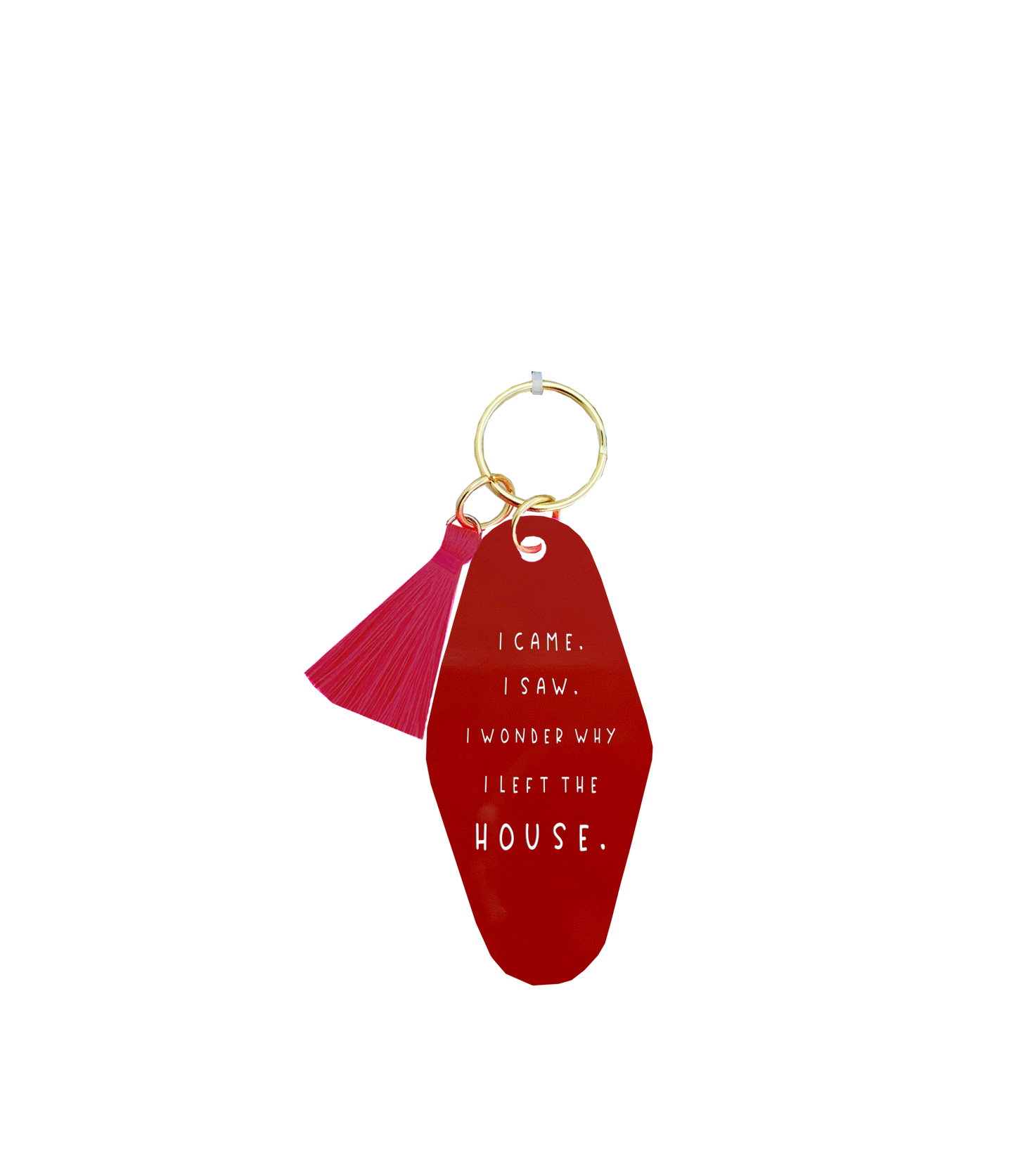 I Wonder Why I Left The House Keychain