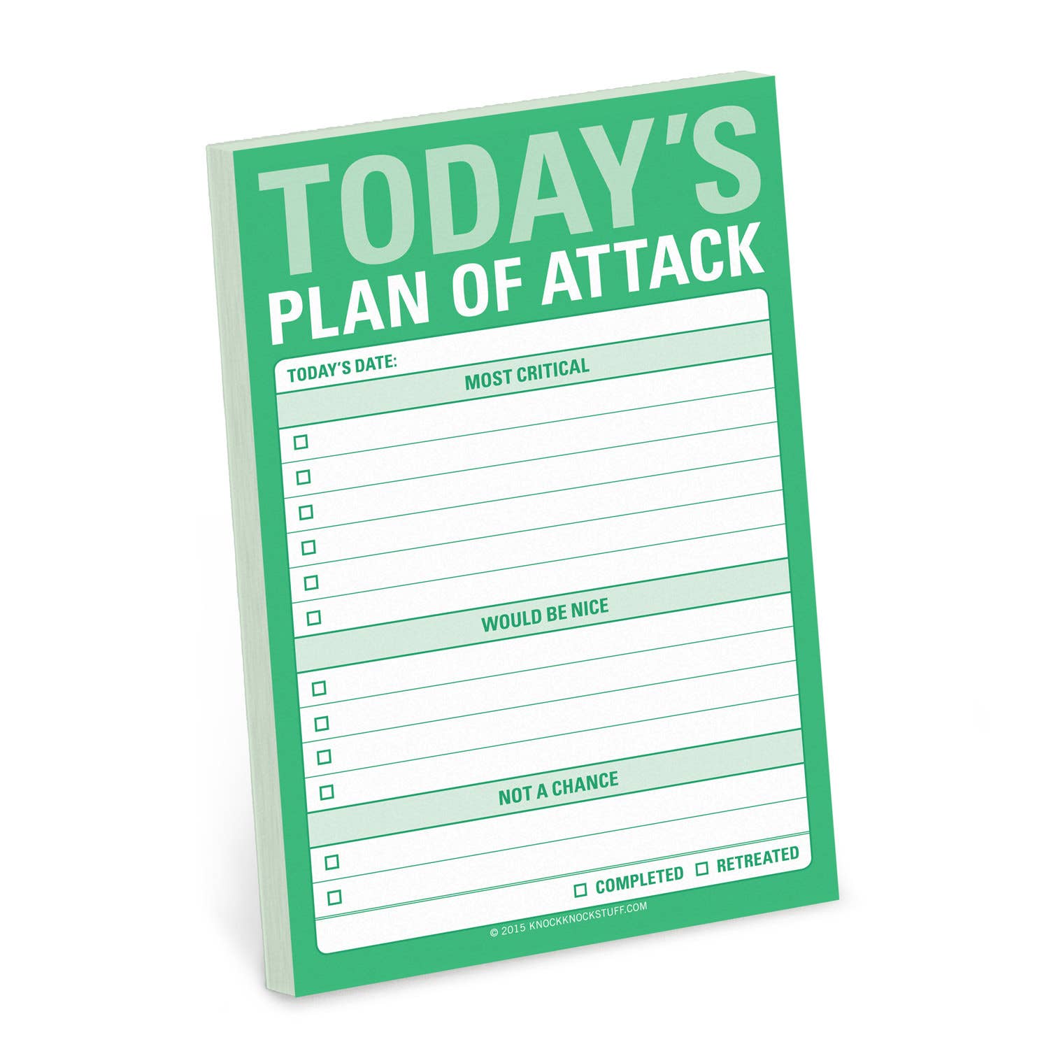 Today's Plan of Attack Great Big Sticky Notes – Snark Gifts