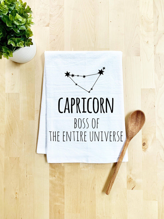 Capricorn - Boss Of The Entire Universe - Dish Towel