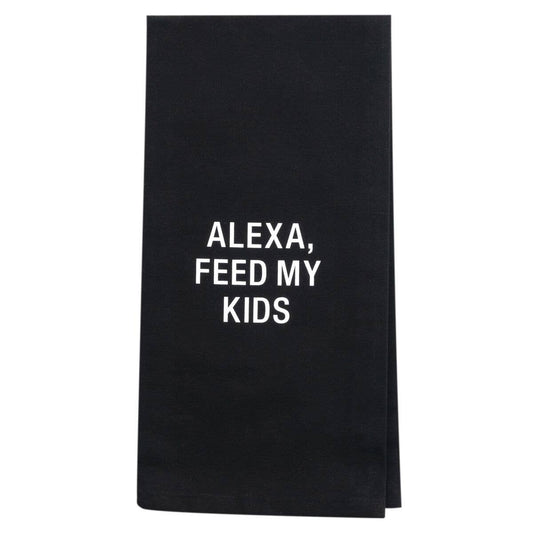 Alexa Feed My Kids Tea Towel